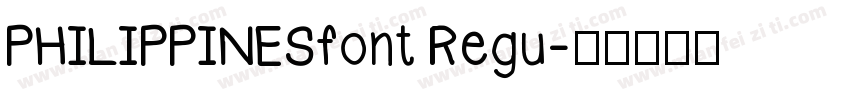 PHILIPPINESfont Regu字体转换